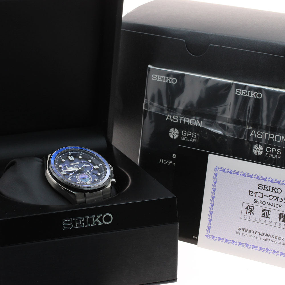 SEIKO Astron SBXB167/8X53-0BB0-2 GPS Solar Powered Radio Men's Watch_942813