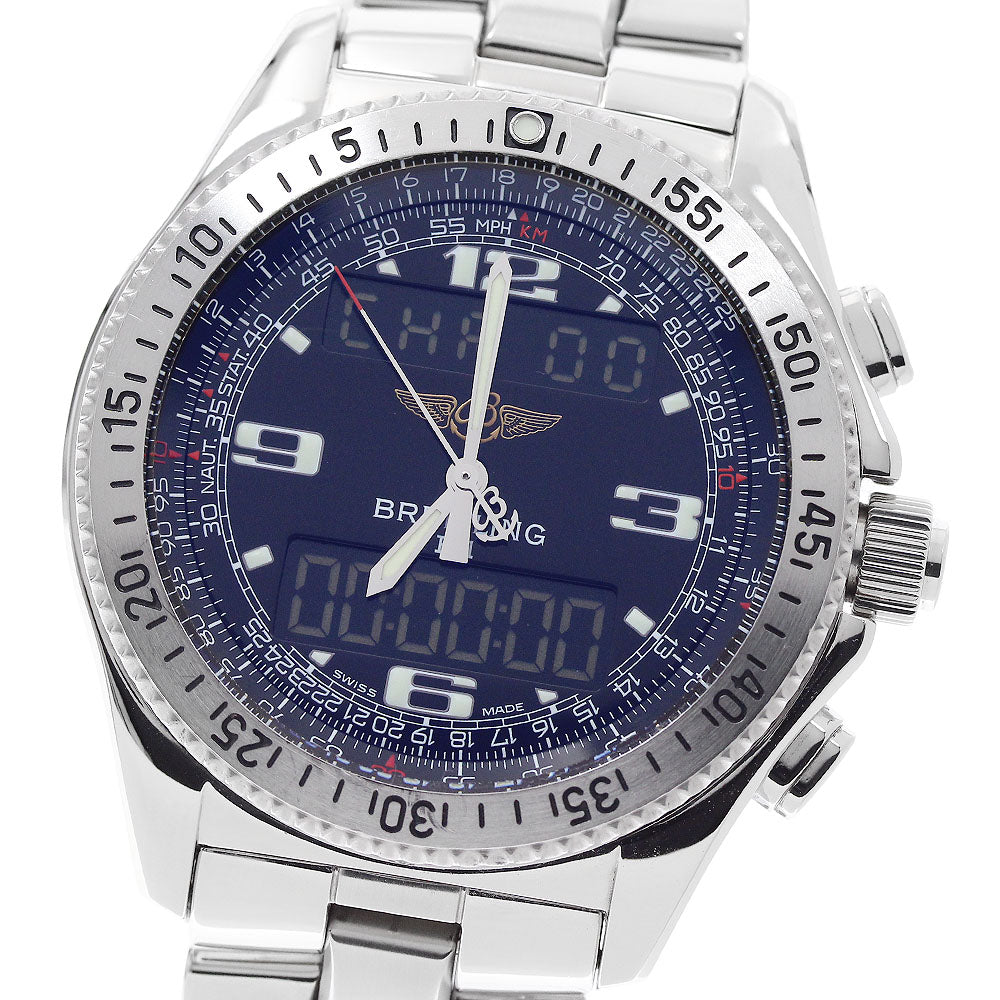 BREITLING B-1 A68362 Chronograph black Dial Quartz Men's Watch_942847