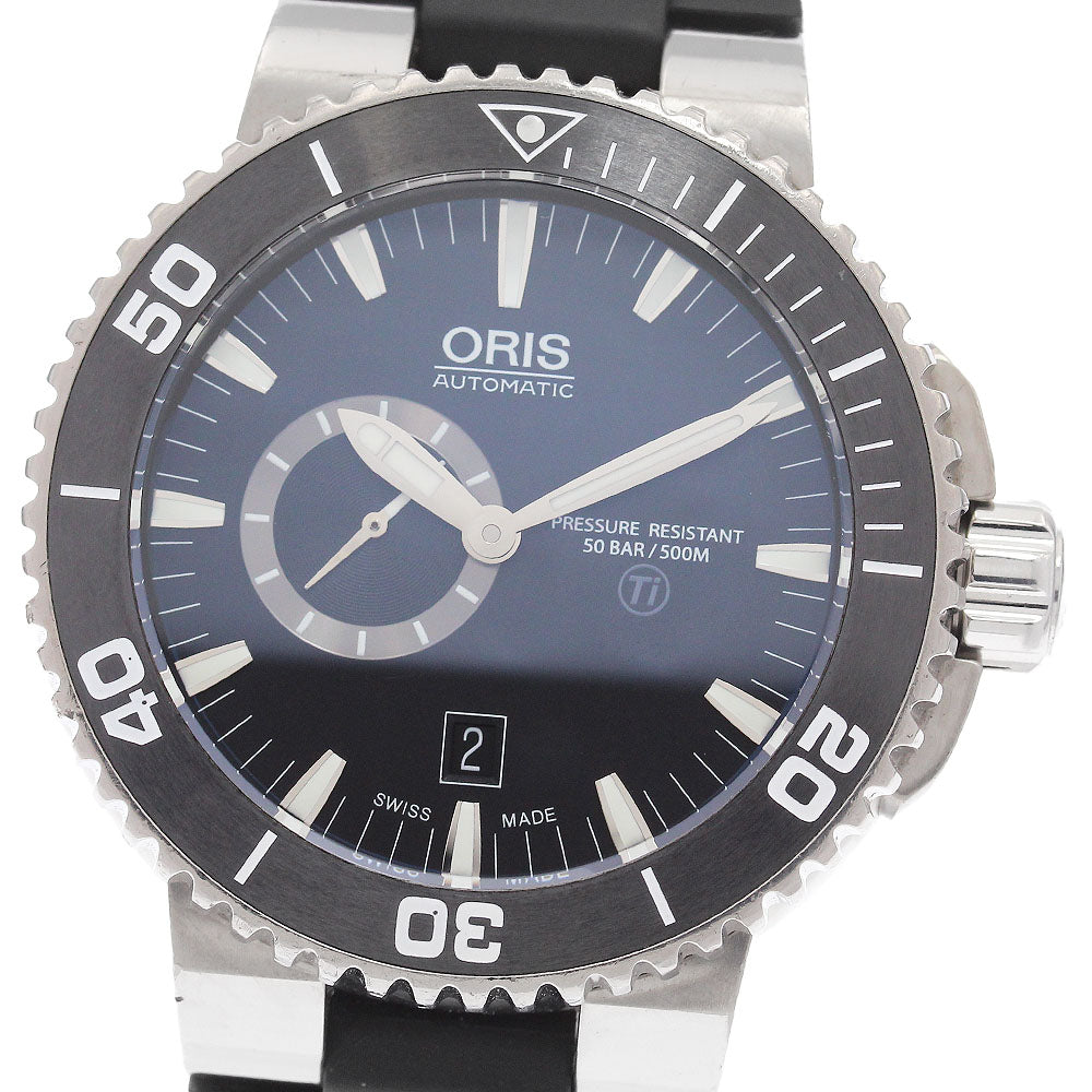 ORIS Aquis 01 743 7664 7154-07 4 26 34TEB Date black Dial Automatic Men's_942889
