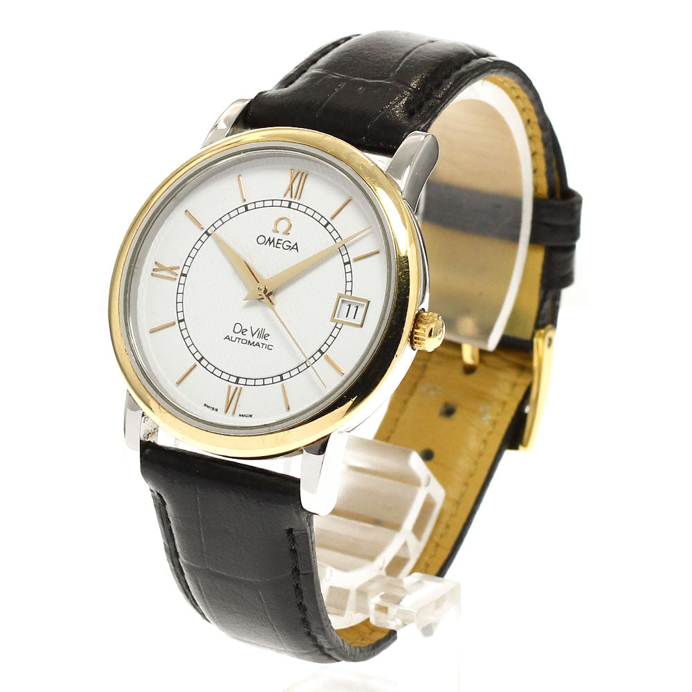 OMEGA De Ville 7704.21.01 Date YG bezel white Dial Automatic Men's Watch_942900