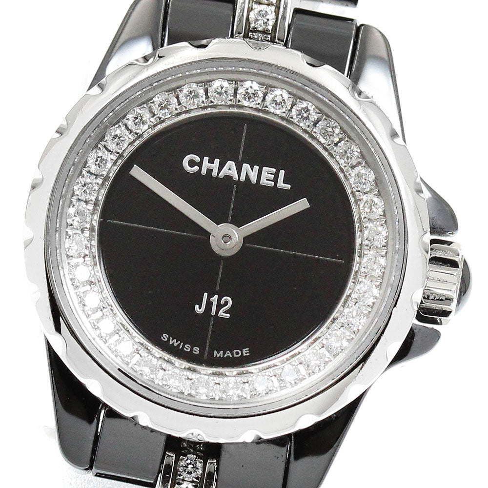 CHANEL J12 XS H5236 Diamond black Dial Quartz Ladies Watch_942979
