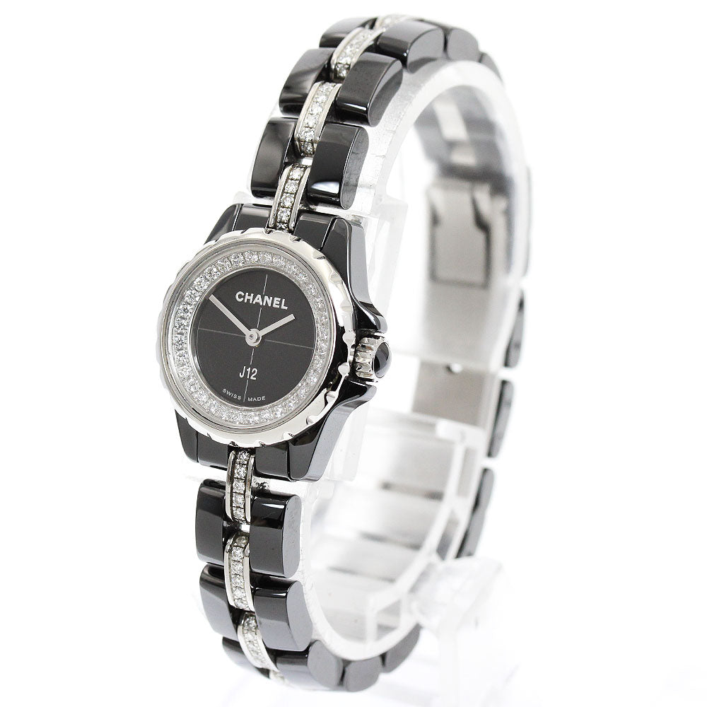 CHANEL J12 XS H5236 Diamond black Dial Quartz Ladies Watch_942979