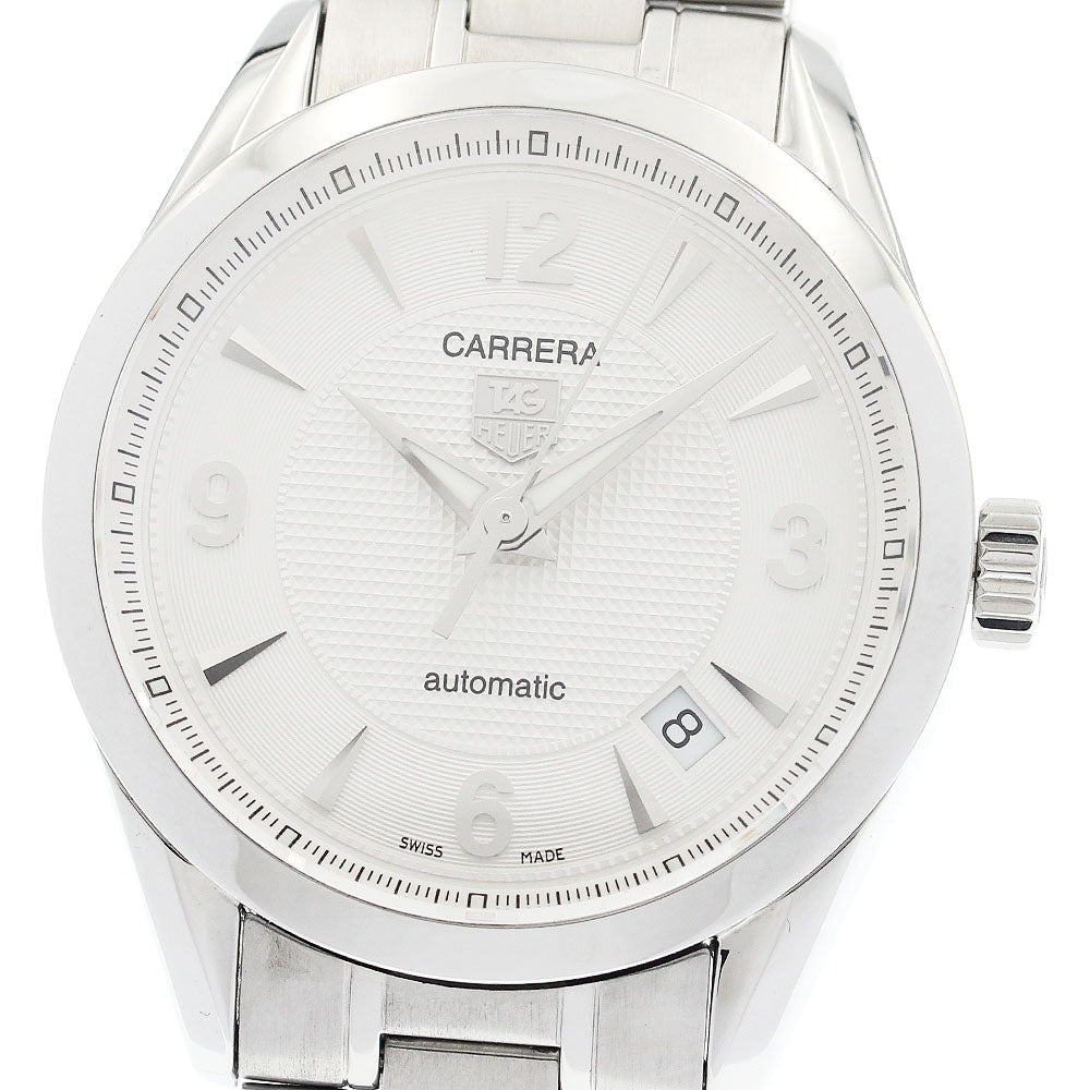 TAG HEUER Carrera Caver 5 WV2210 Date Silver Dial Automatic Men's Watch_942982