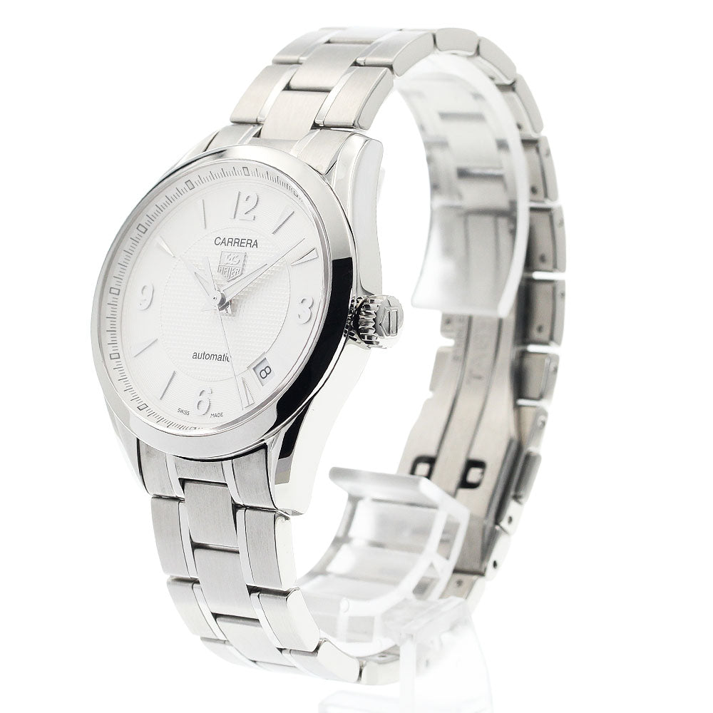 TAG HEUER Carrera Caver 5 WV2210 Date Silver Dial Automatic Men's Watch_942982