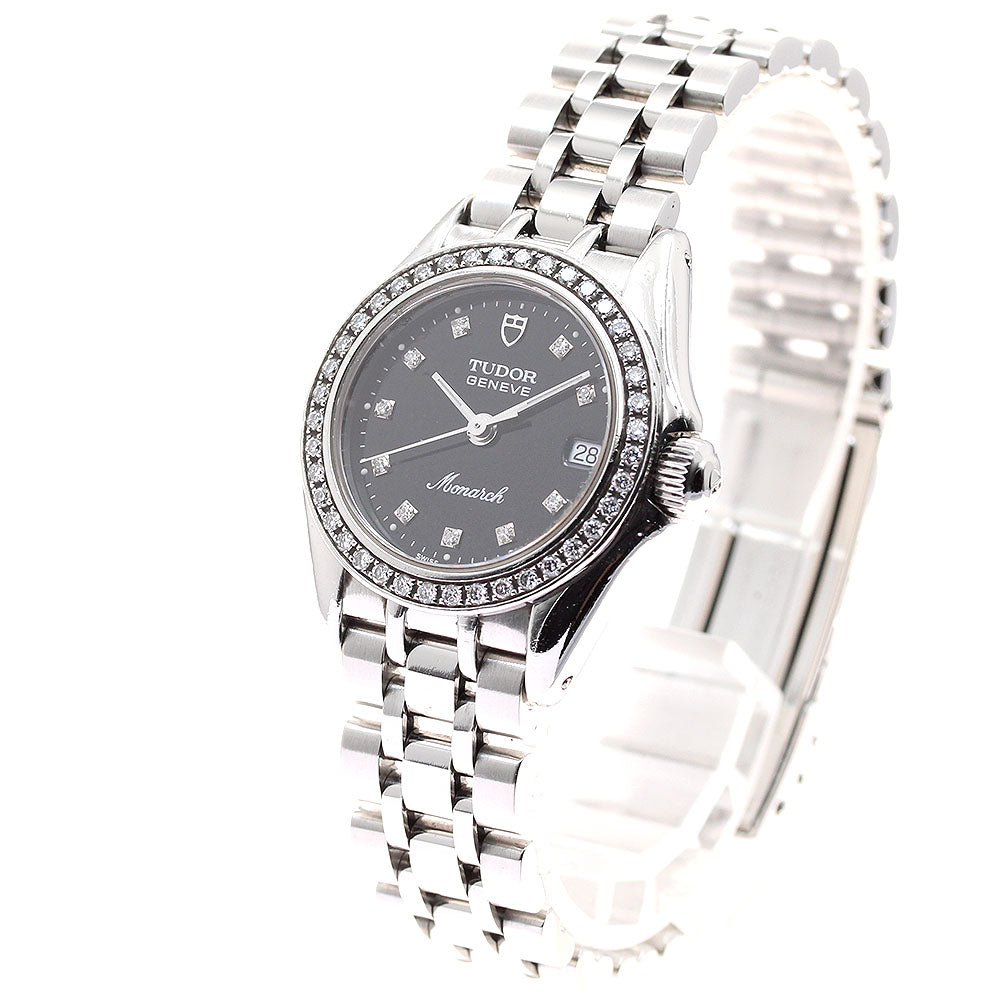 TUDOR Monarch 15810 Diamond bezel 10P diamond Quartz Ladies Watch_942994