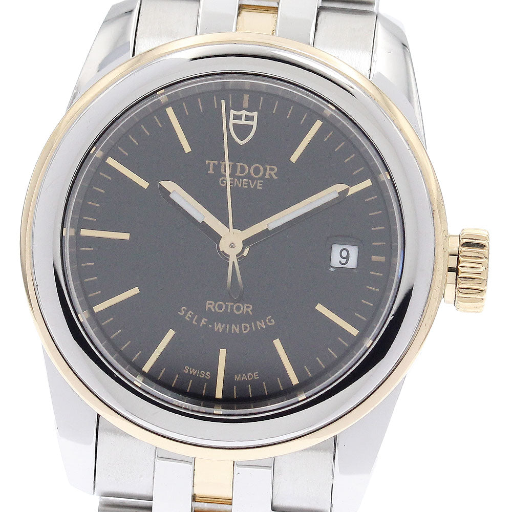 TUDOR Glamour Date 51003 black Dial Automatic Ladies Watch_942997