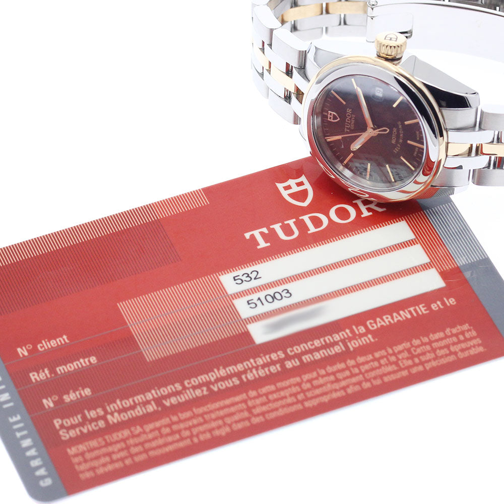 TUDOR Glamour Date 51003 black Dial Automatic Ladies Watch_942997