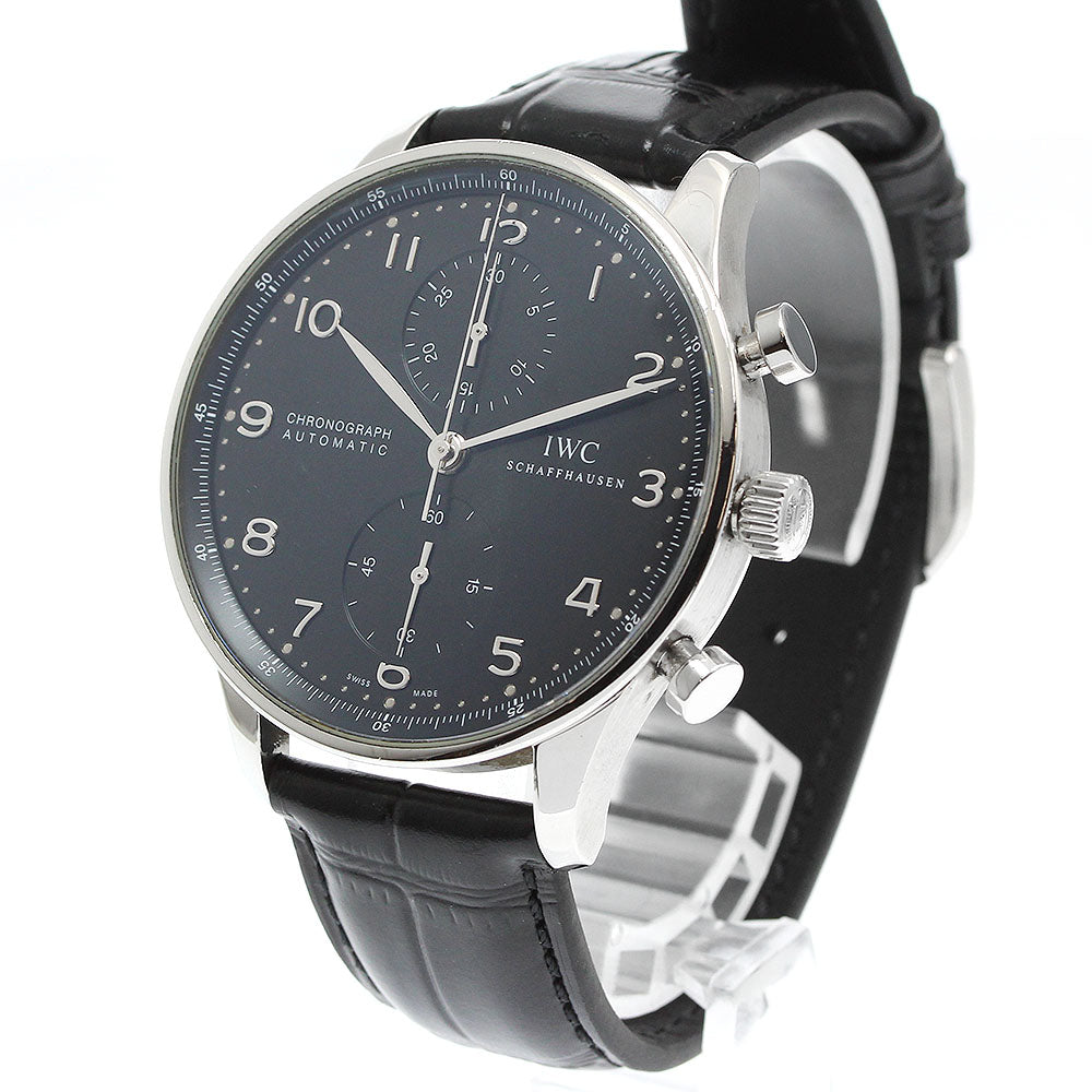 IWC SCHAFFHAUSEN Portugese IW371438 Chronograph black Dial Automatic Men's Watch_943002
