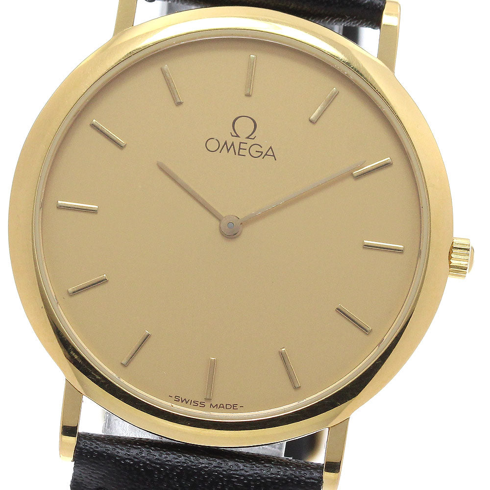 OMEGA De Ville round gold Dial Quartz Men's Watch_943043