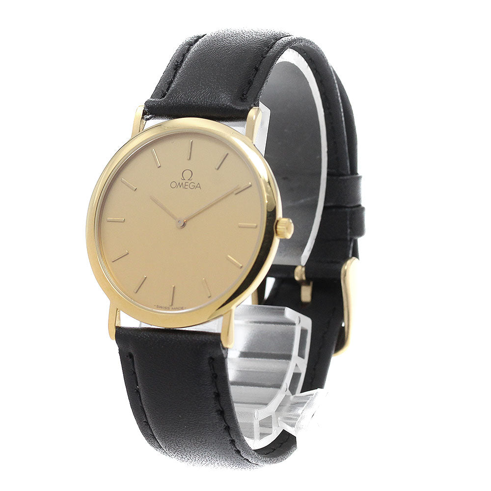 OMEGA De Ville round gold Dial Quartz Men's Watch_943043