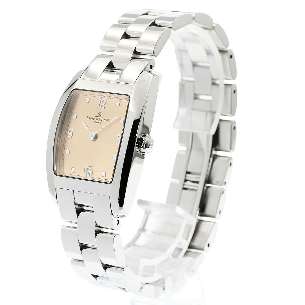 Baume & Mercier Hampton MV045147 Date Orange Dial Quartz Men's Watch_943051
