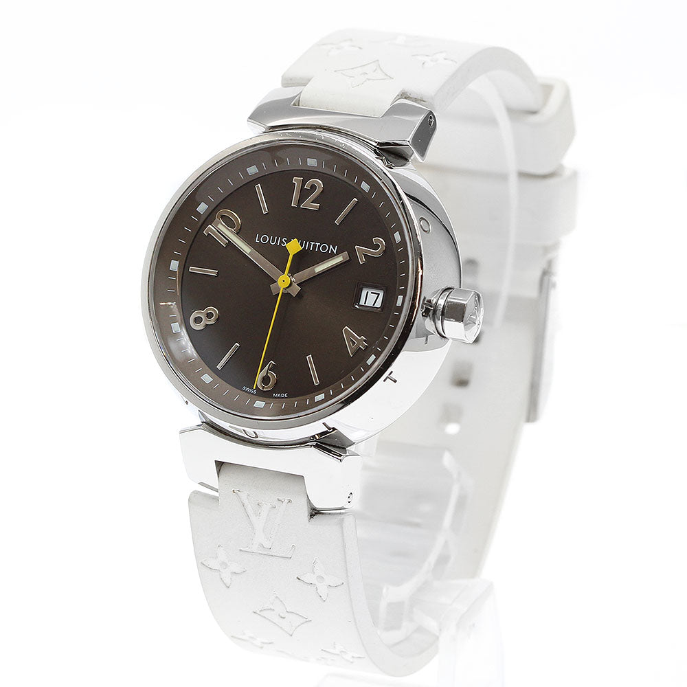 LOUIS VUITTON Tambour Q1311 Date Brown Dial Quartz Ladies Watch_943069