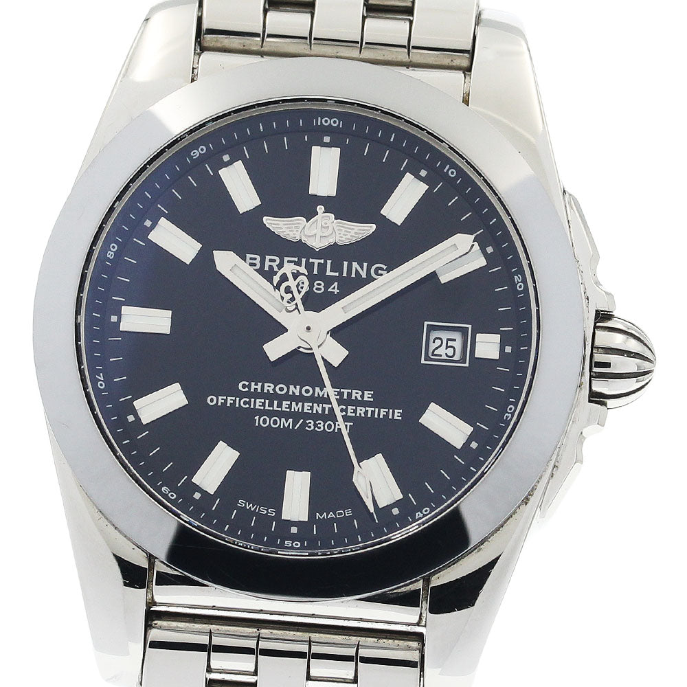 BREITLING Galactic 29 Sleek T W72348 Date Black Dial Quartz Ladies Watch_943073