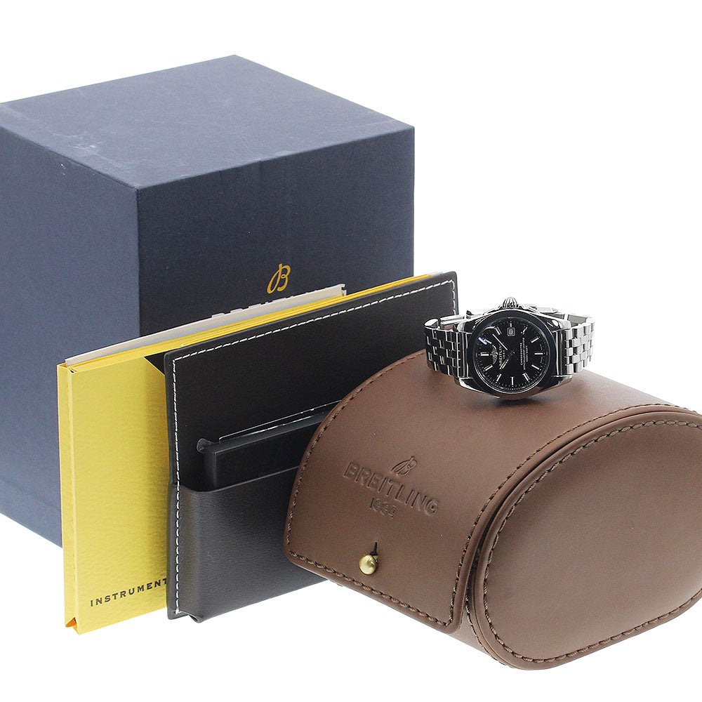 BREITLING Galactic 29 Sleek T W72348 Date Black Dial Quartz Ladies Watch_943073