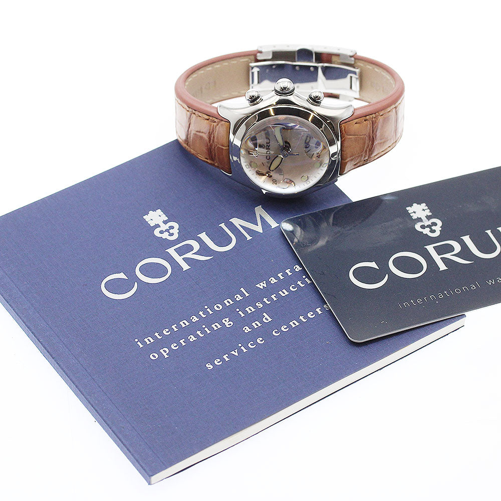 CORUM bubble 196.250.20/OF02 Date Chronograph white Dial Quartz Ladies Watch_943075