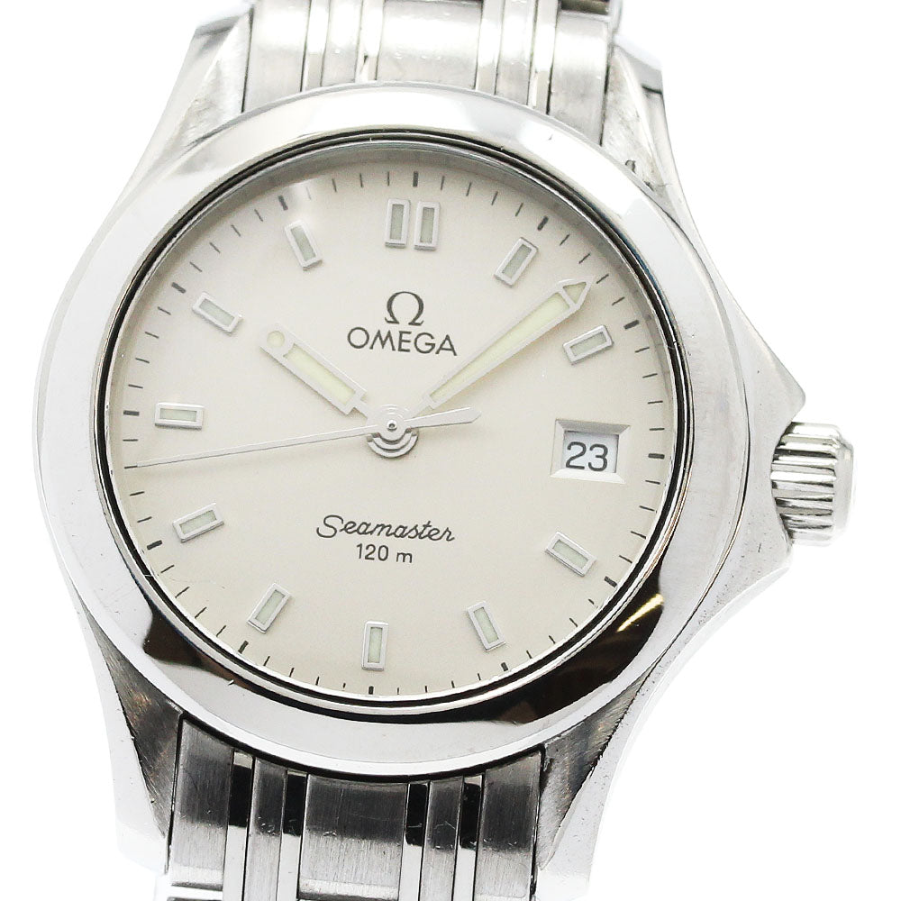 OMEGA Seamaster120 2581.33 Date Silver Dial Quartz Ladies Watch_943088