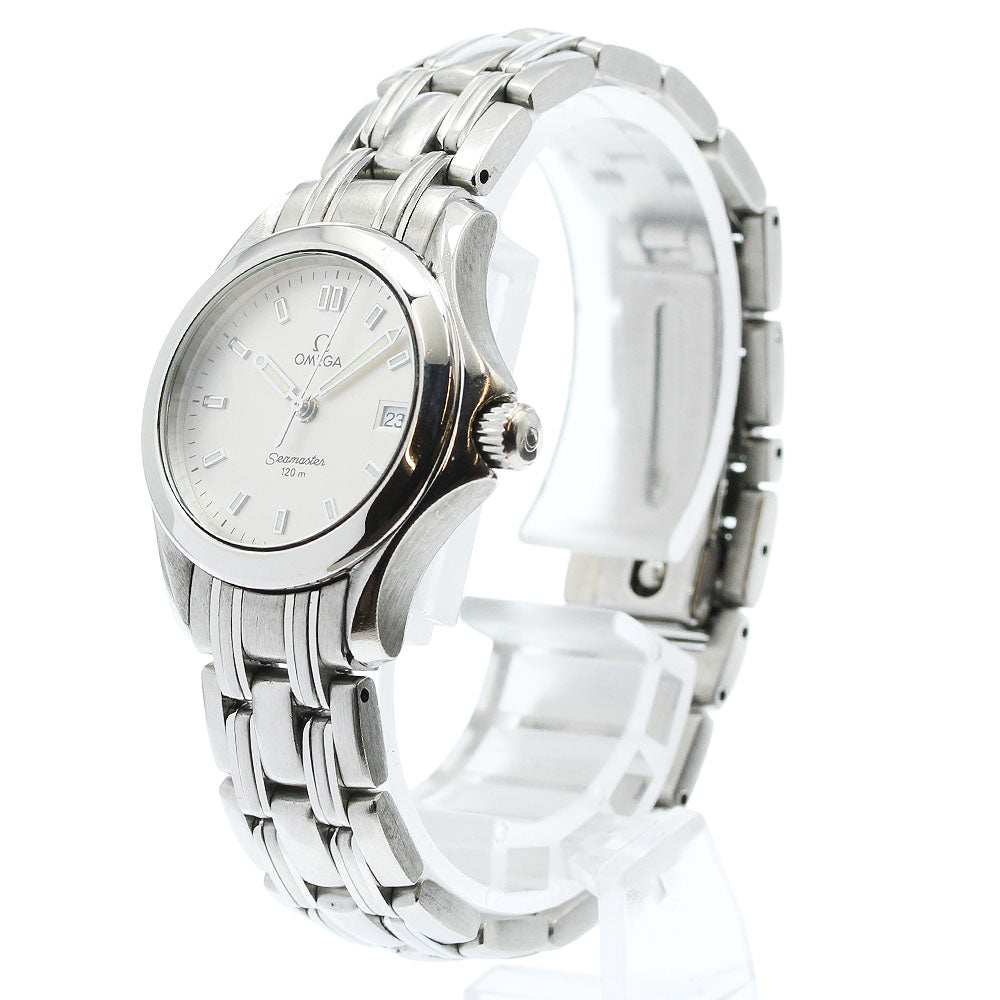OMEGA Seamaster120 2581.33 Date Silver Dial Quartz Ladies Watch_943088