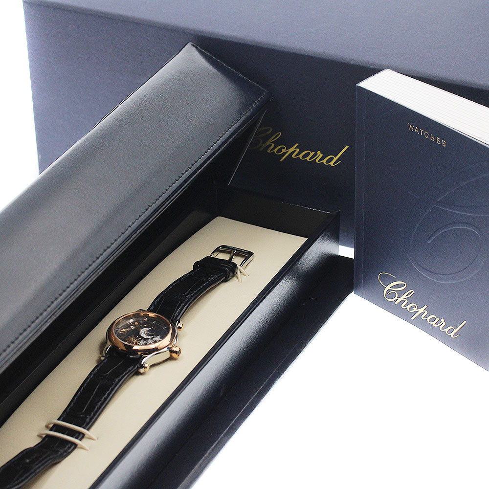 Chopard Happy Sports Sun Moon & Star 278573-6027 PG bezel black Dial Automatic Ladies Watch_943107