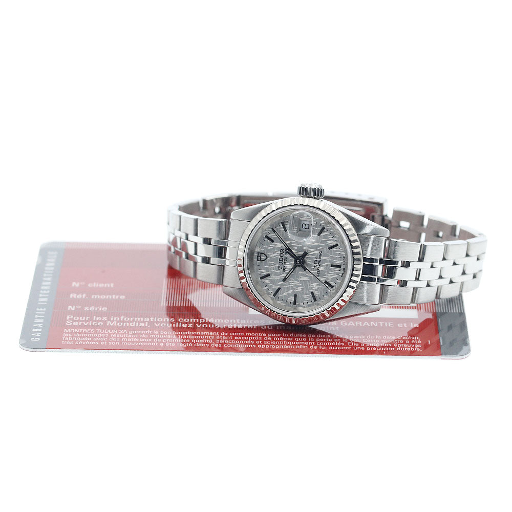 TUDOR Princess date 92414 WG bezel Silver Dial Automatic Ladies Watch_943192