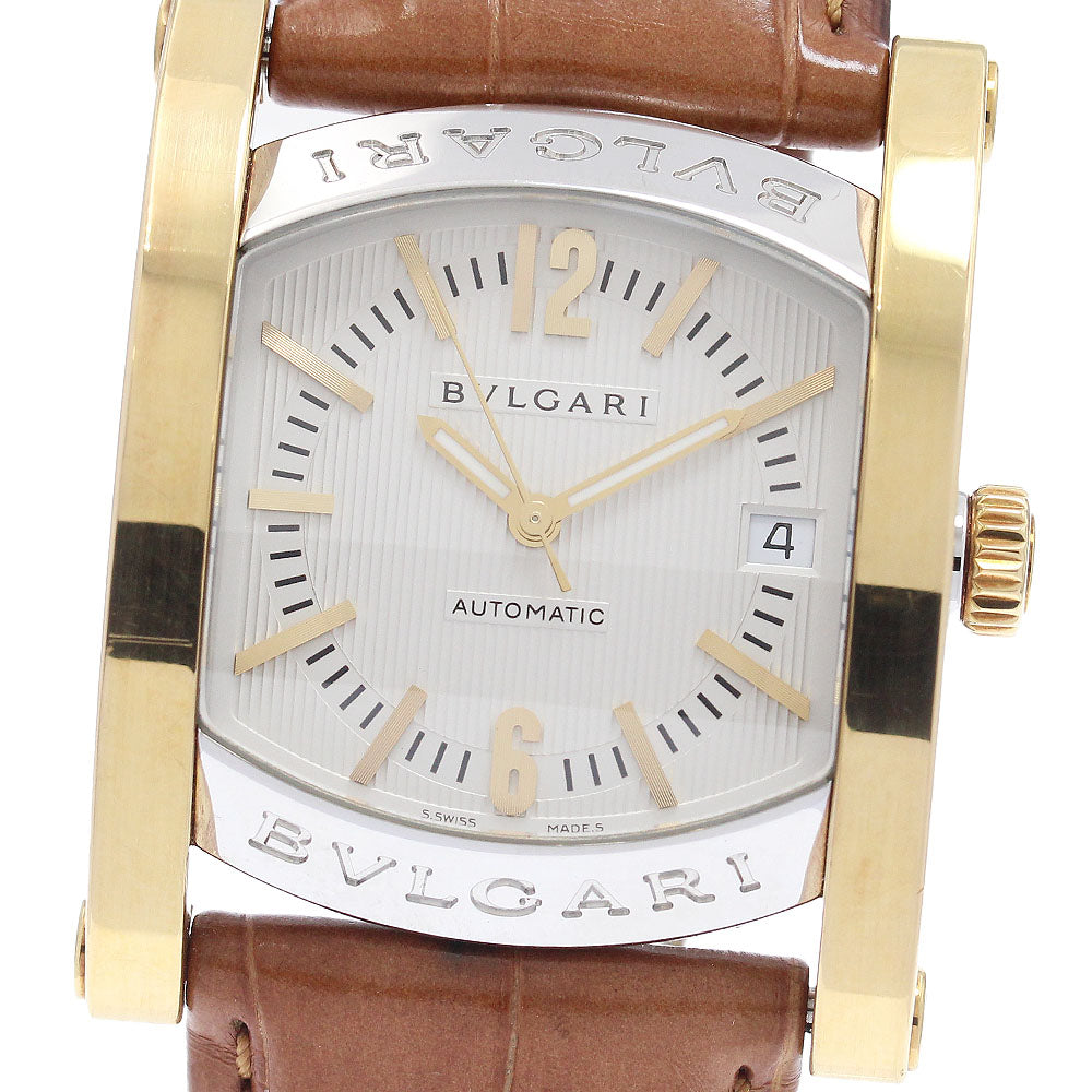 BVLGARI Assioma AA44SG Date Silver Dial Automatic Men's Watch_943212