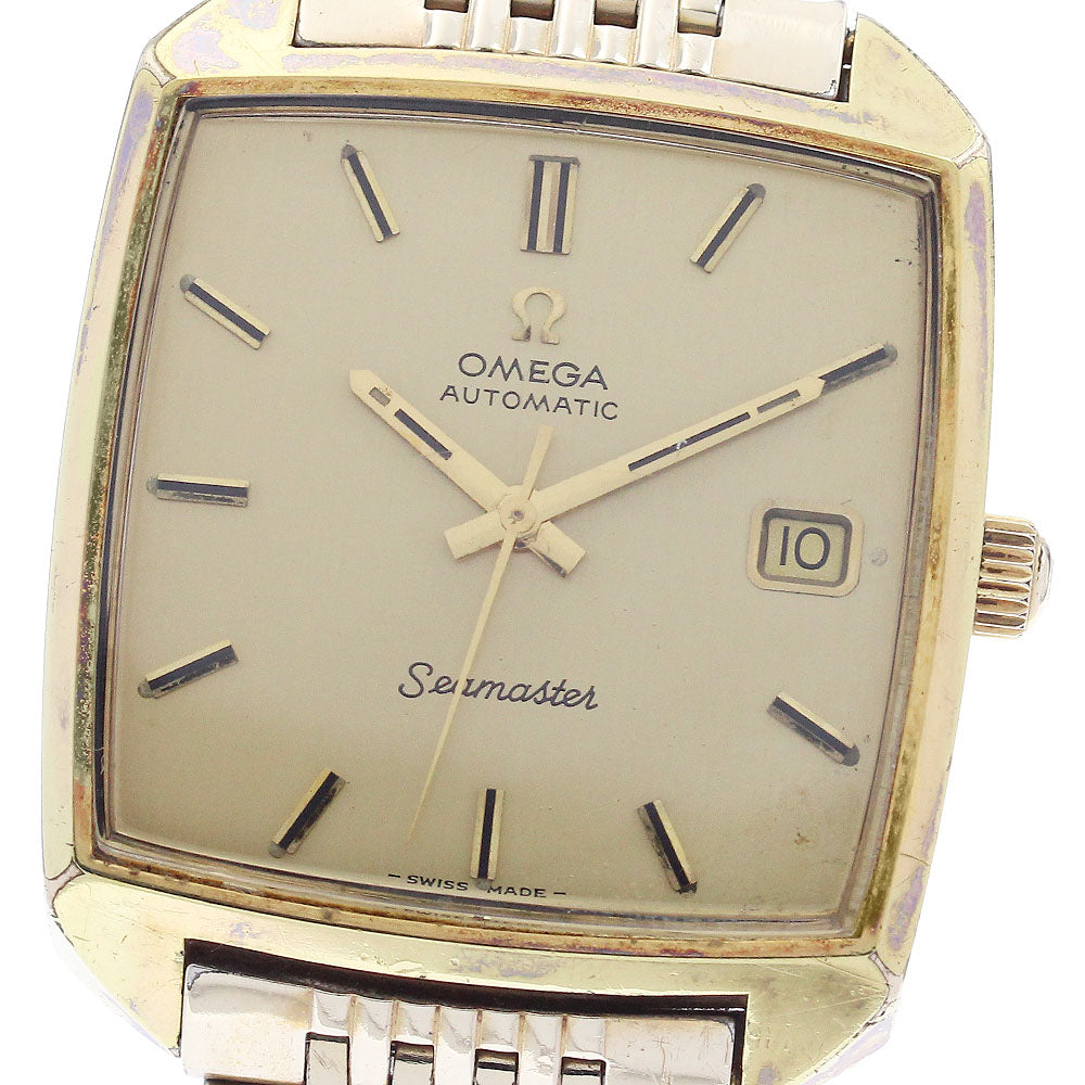 OMEGA Seamaster Square Date gold Dial Automatic Men's Watch_943223