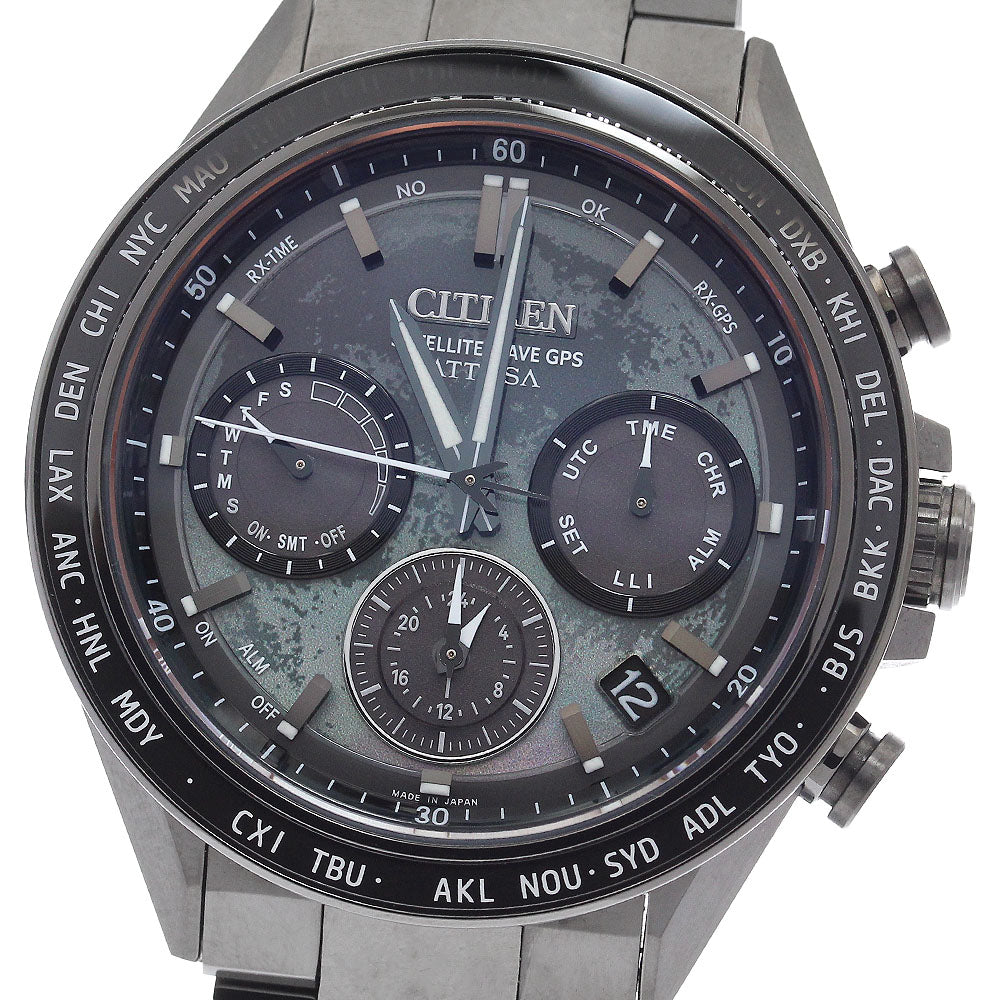 CITIZEN Atessa F950-002XB03/CC4065-61Y ACT Line HAKUTO-R Edition Limited to 1900 units Black / white shell Dial Solar Powered Radio Men's Watch_943239