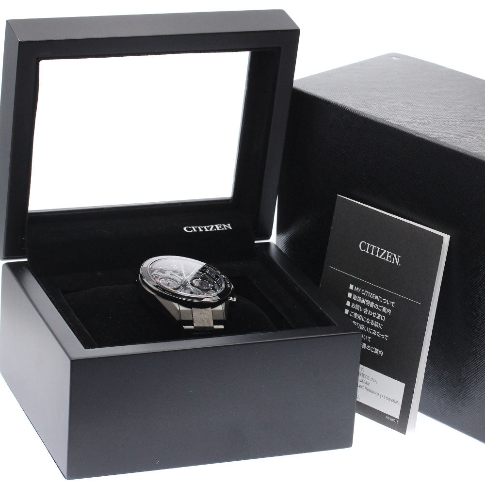 CITIZEN Atessa F950-002XB03/CC4065-61Y ACT Line HAKUTO-R Edition Limited to 1900 units Black / white shell Dial Solar Powered Radio Men's Watch_943239