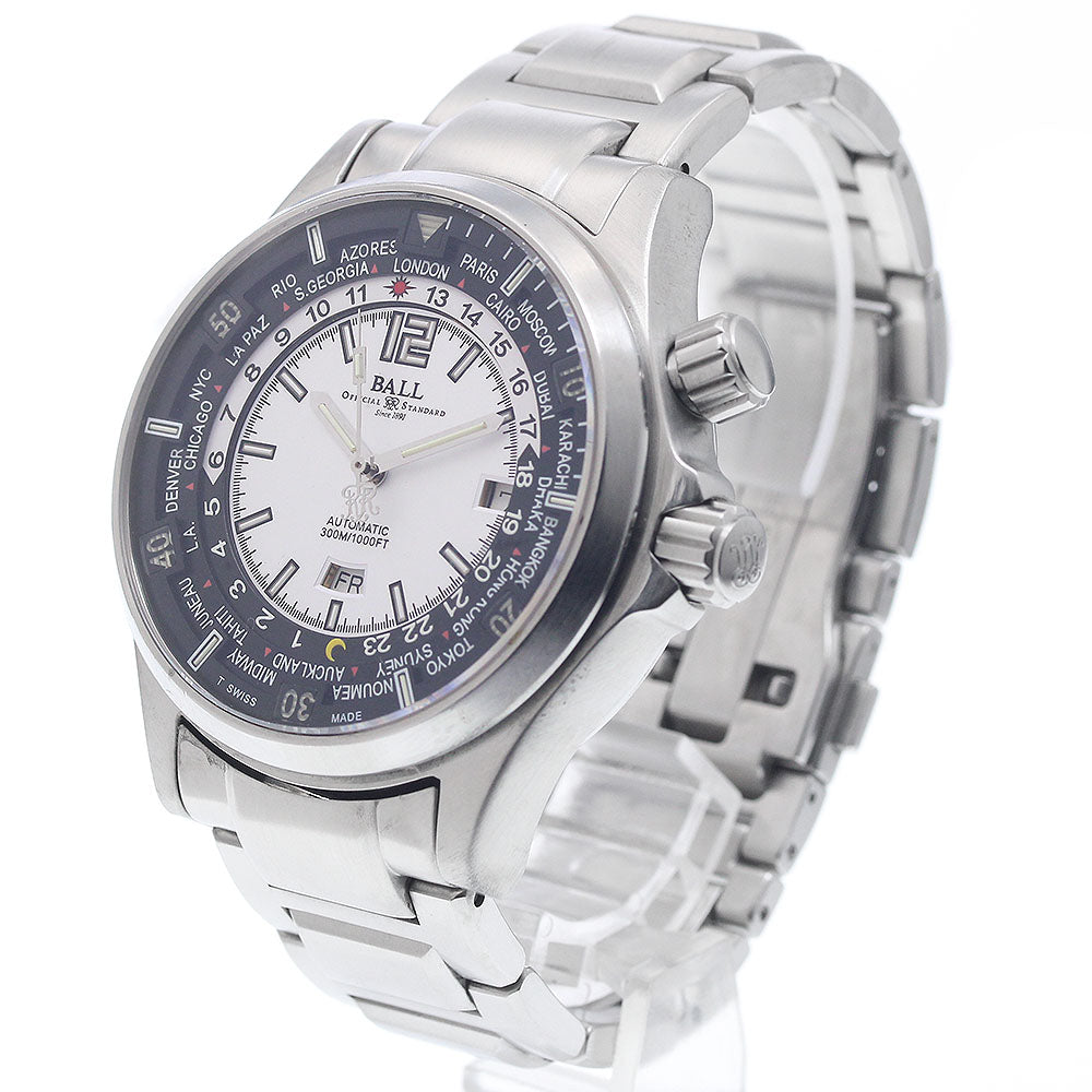 BALL WATCH Engineer Master II Diver World Time DG2022A-SAJ-WH AT Men's _943246