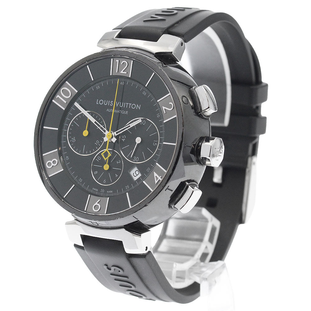 LOUIS VUITTON Tambour in black Q102U Chronograph Automatic Men's Watch_943262