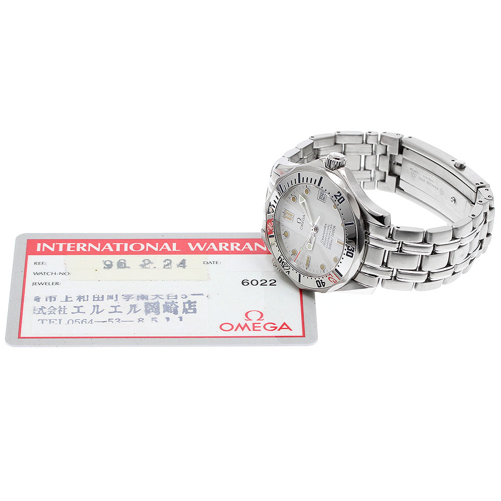OMEGA Seamaster300 2552.20 Date white Dial Automatic Boy's Watch_943267