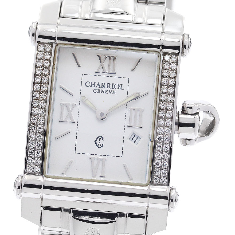 PHILIPPE CHARRIOL Columbus CCSTRH2 date Silver Dial Quartz Ladies Watch_943306