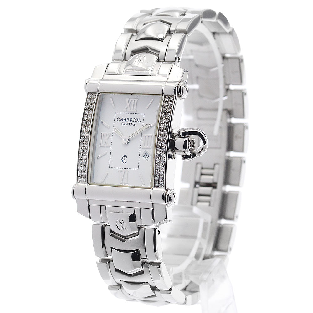 PHILIPPE CHARRIOL Columbus CCSTRH2 date Silver Dial Quartz Ladies Watch_943306
