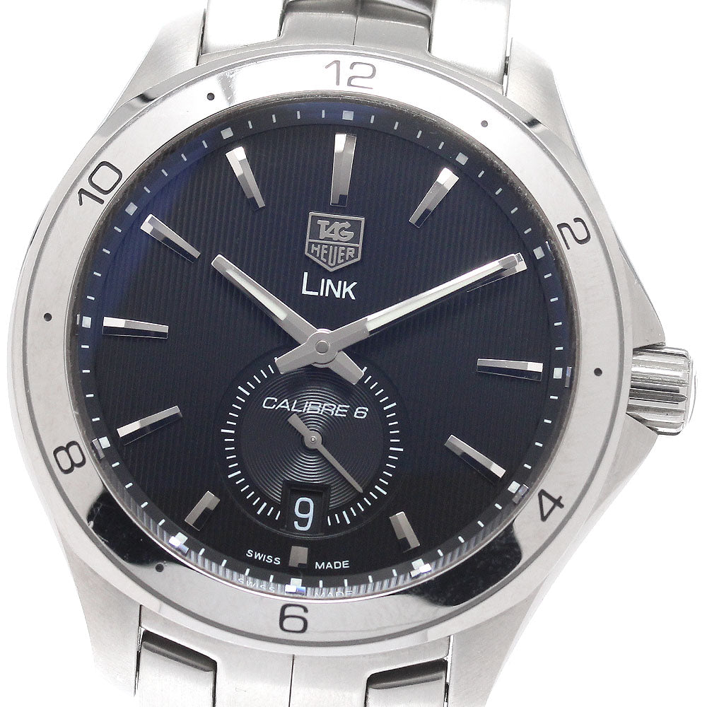 TAG HEUER Link Caliber 6 WAT2110 Small seconds black Dial Automatic Men's Watch_943349