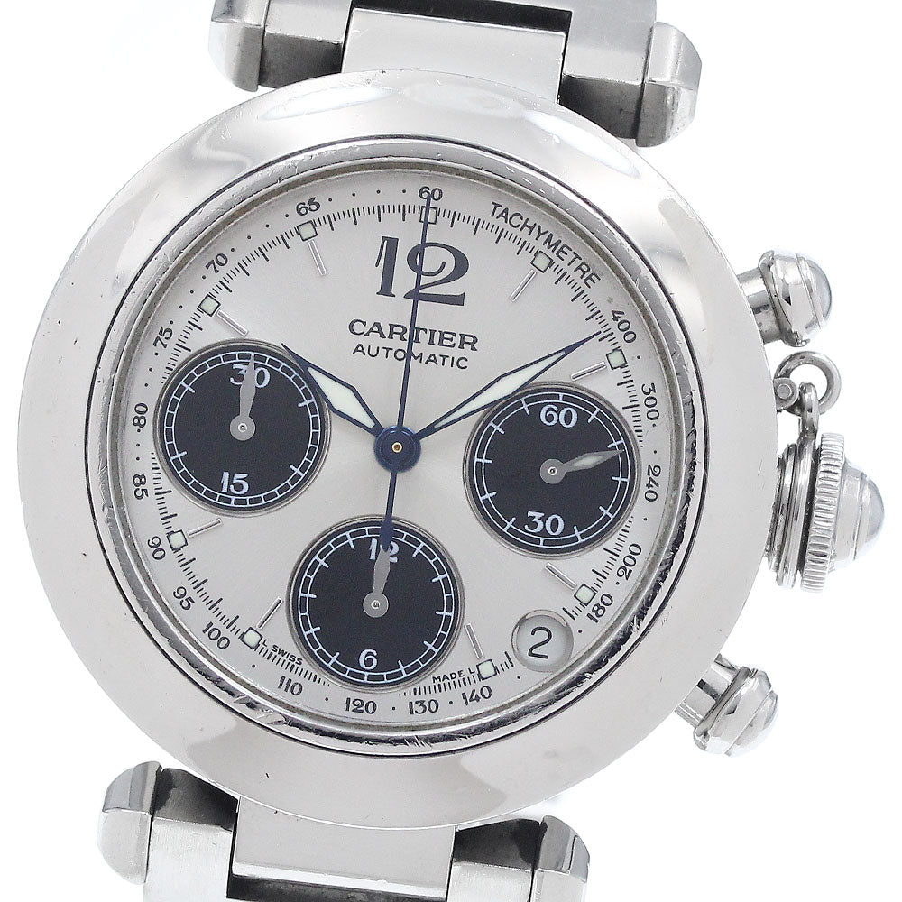 CARTIER Pasha C W31048M7 Chronograph Date Automatic Boy's Watch_943368
