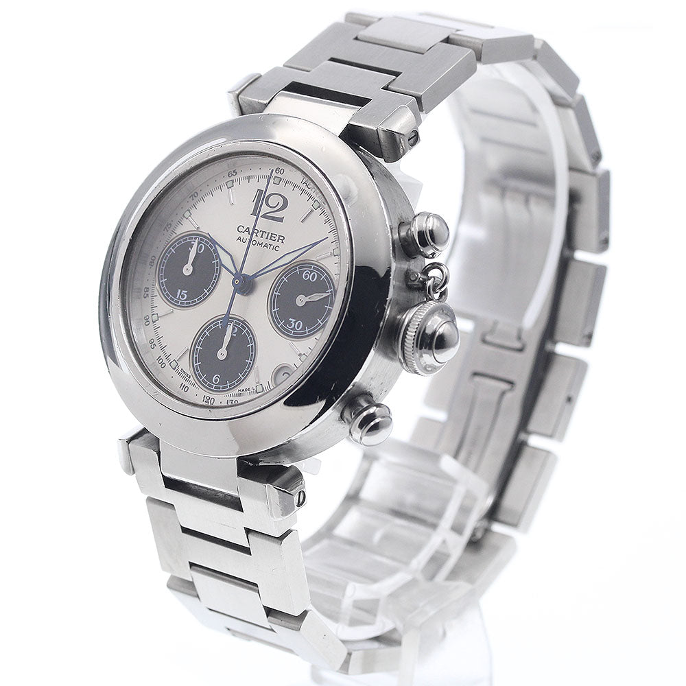 CARTIER Pasha C W31048M7 Chronograph Date Automatic Boy's Watch_943368