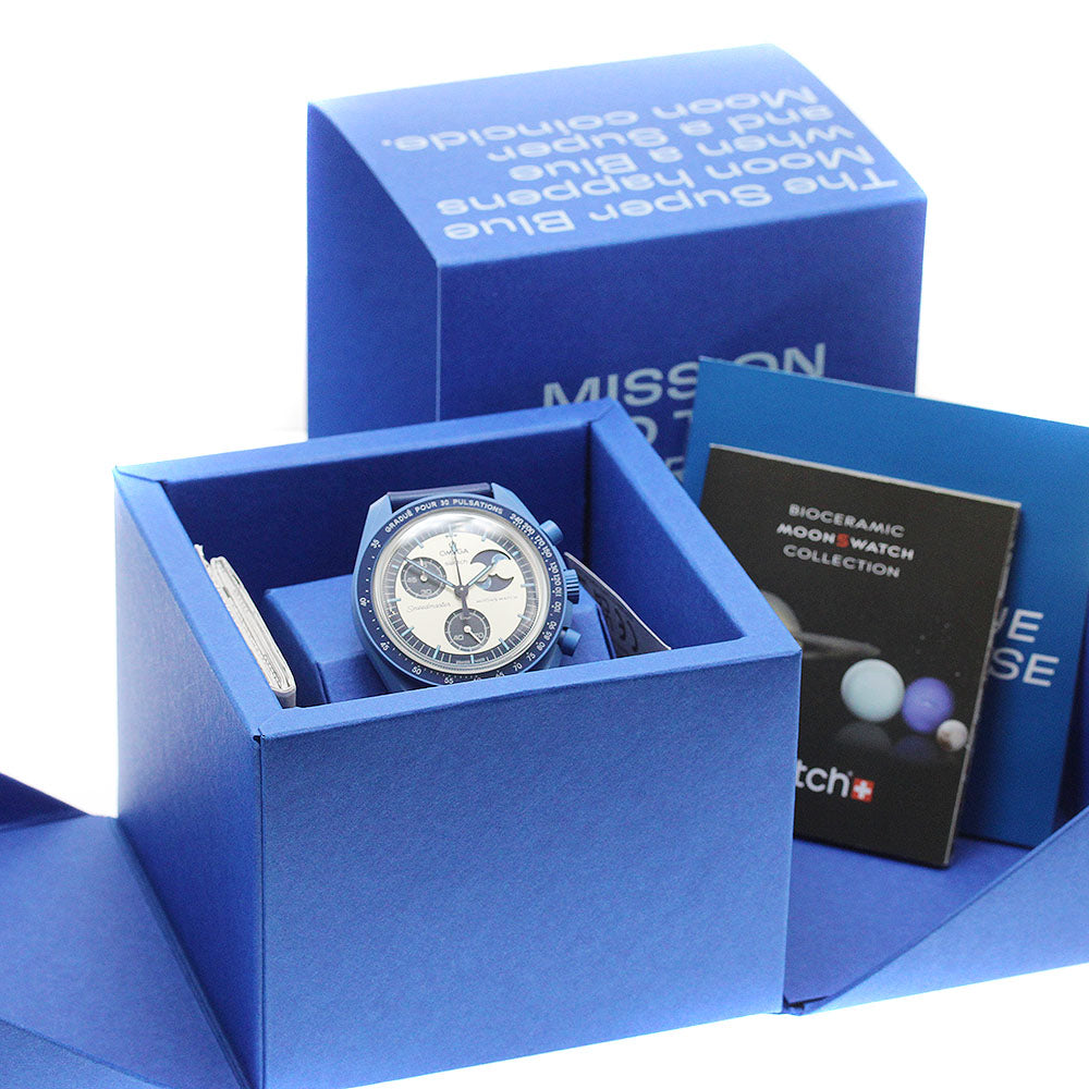 Swatch x Omega Mission to the Super Blue Moonphase SO33N700 Quartz Men's_943370