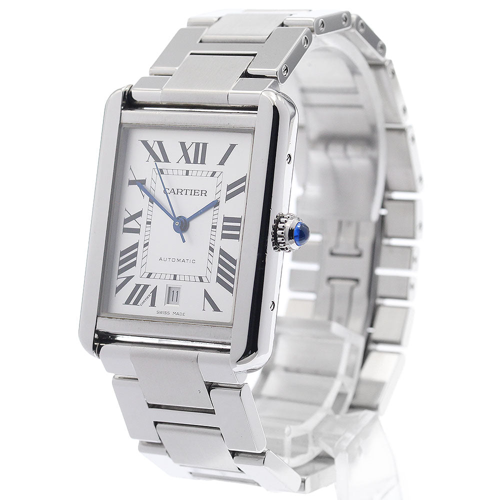 CARTIER Tank solo XL W5200028 Date Silver Dial Automatic Men's Watch_943391