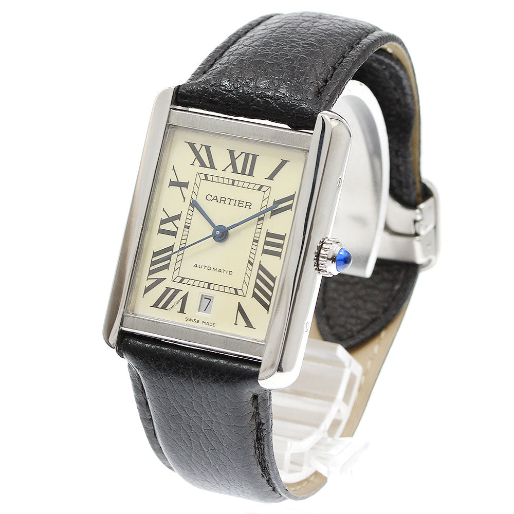 CARTIER Tank solo XL W5200027 Date white Dial Automatic Men's Watch_943398