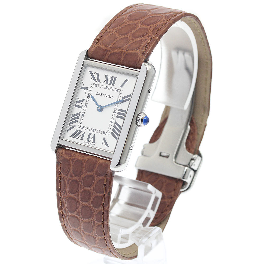 CARTIER Tank solo LM W1018355 Silver Dial Quartz Men's Watch_943401
