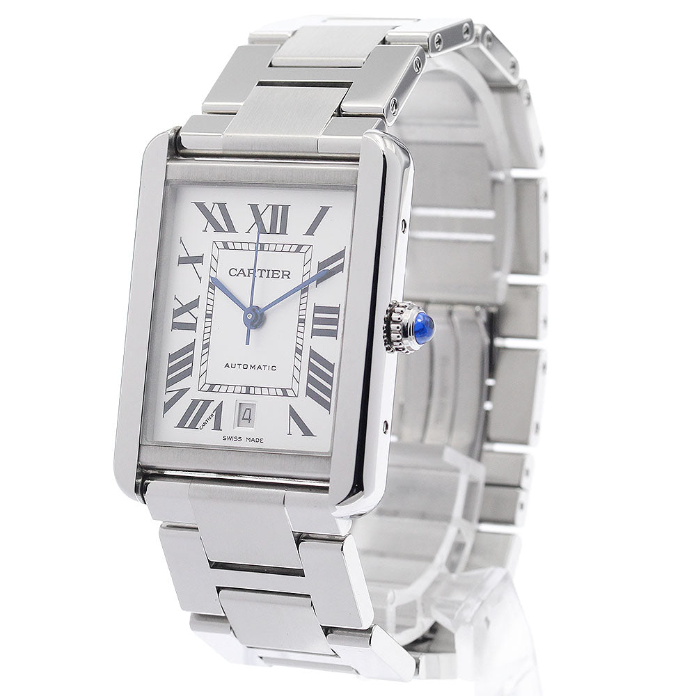 CARTIER Tank solo XL W5200028 Date Silver Dial Automatic Men's Watch_943420