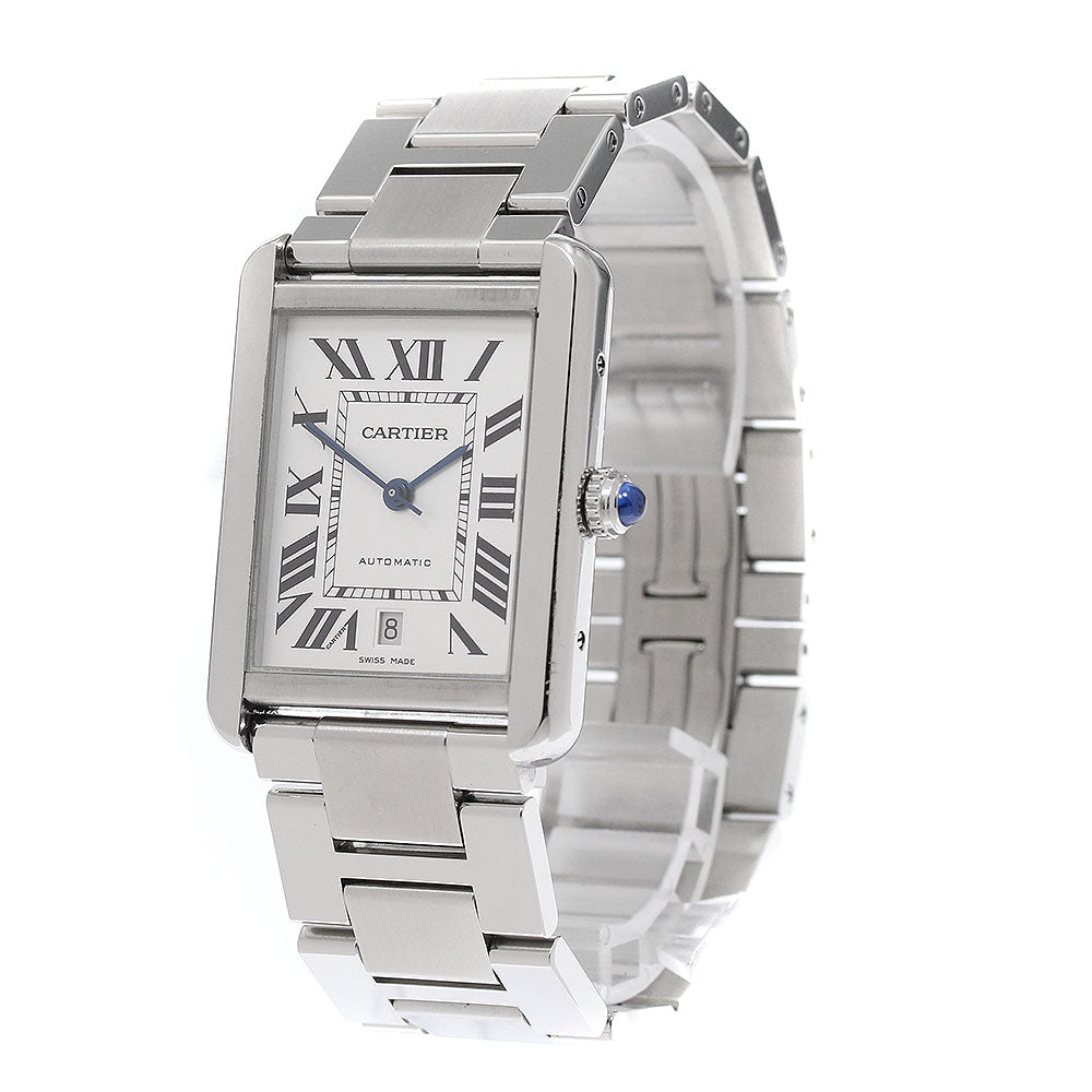 CARTIER Tank solo XL W5200028 Date Silver Dial Automatic Men's Watch_943426