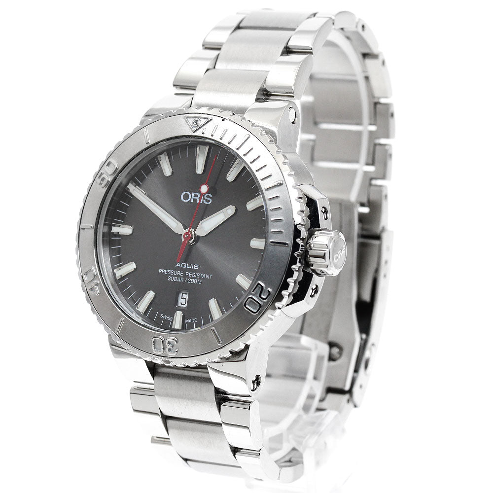 ORIS Aquis Date Relief 01 733 7730 4153-07 gray Dial Automatic Men's_943429