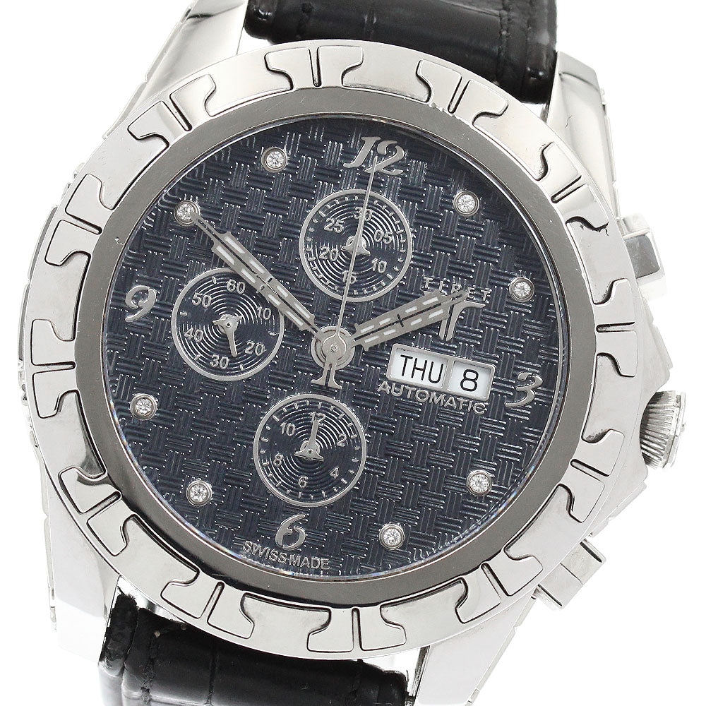 TIRET NEW YORK Chronograph 100 Chronograph day date black Dial Automatic Men's Watch_943485