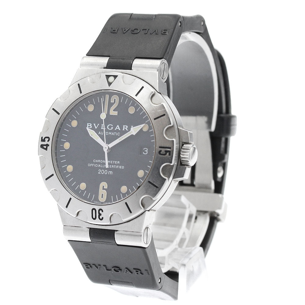 BVLGARI Diagono Scuba SD38S Date black Dial Automatic Men's Watch_943542