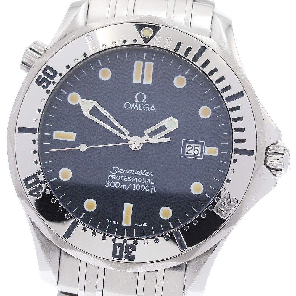 OMEGA Seamaster300 2542.80 Date Navy Dial Quartz Men's Watch_943546