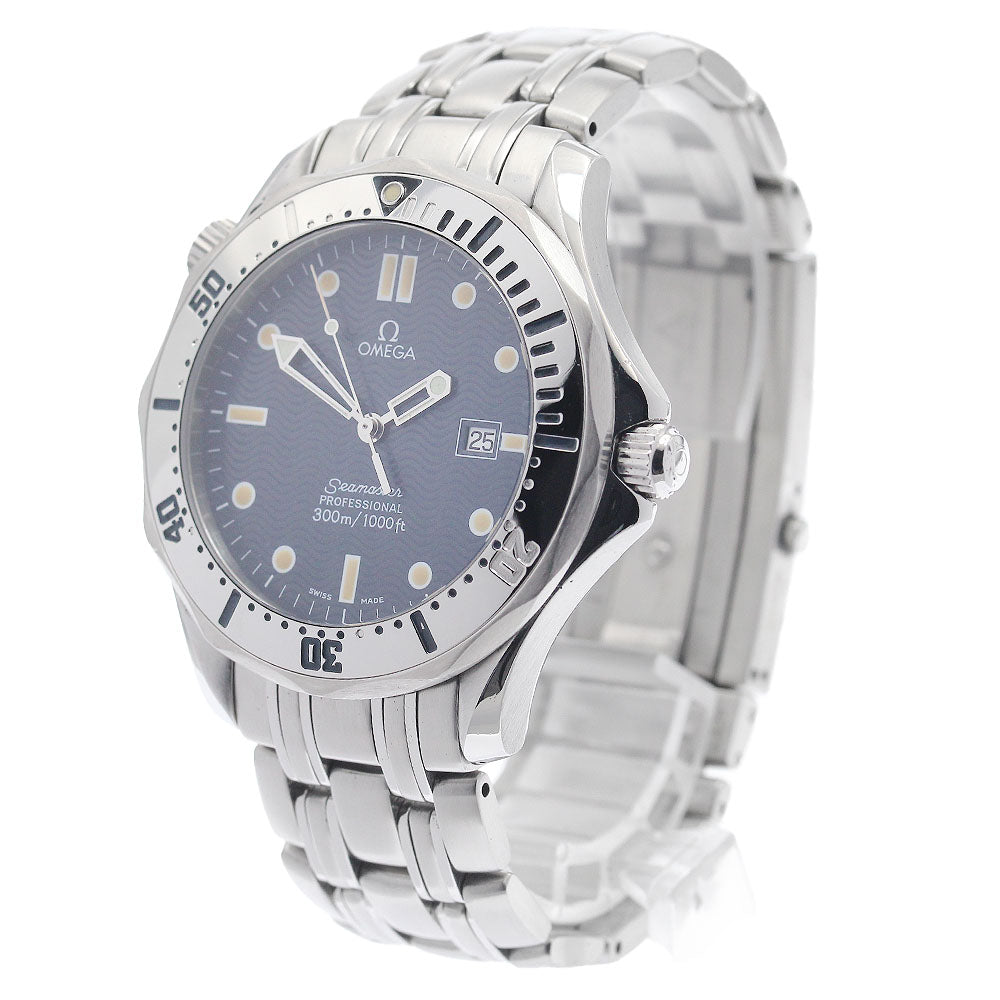 OMEGA Seamaster300 2542.80 Date Navy Dial Quartz Men's Watch_943546
