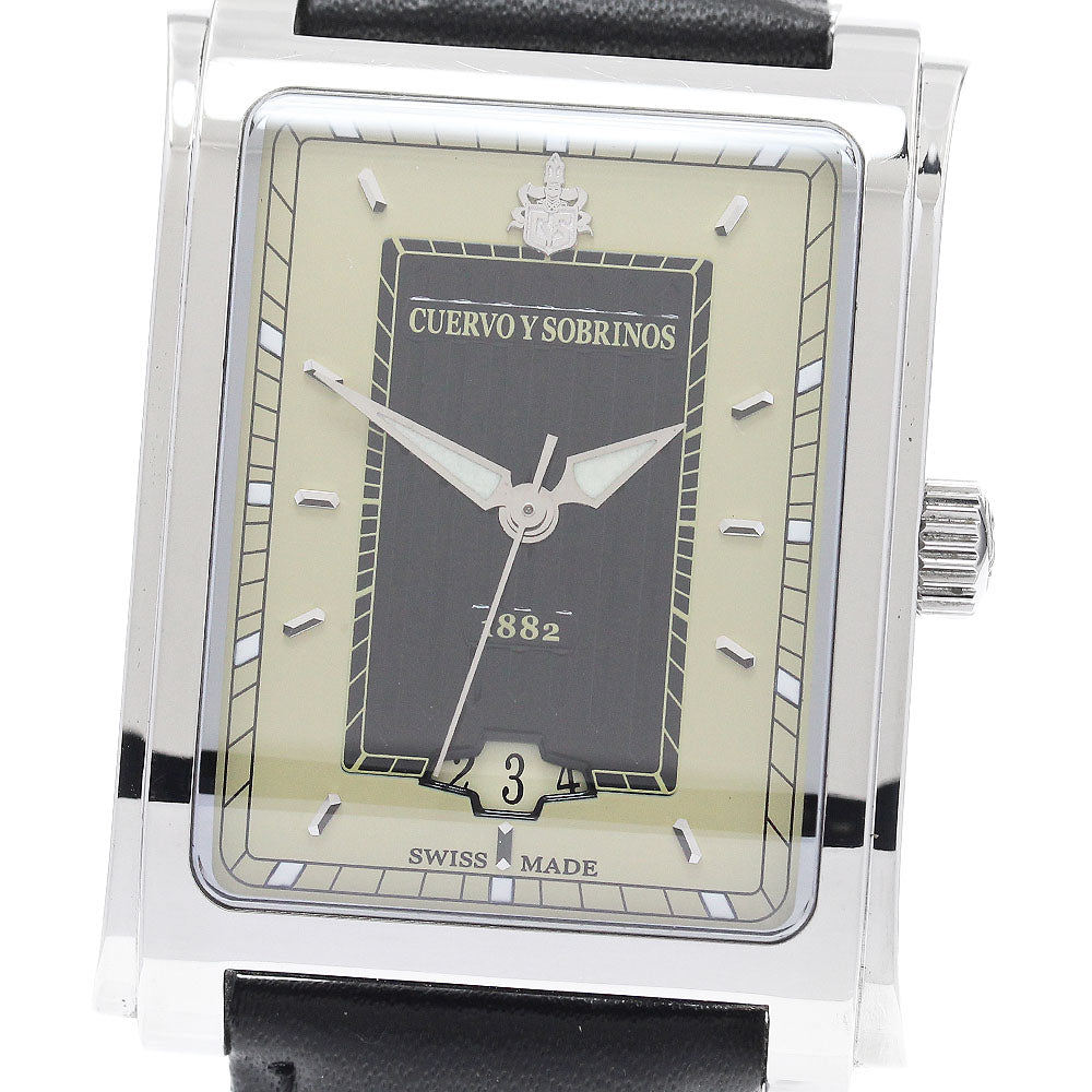 CUERVO Y SOBRINOS Prominente Classico A1015 Date Automatic Men's Watch_943560