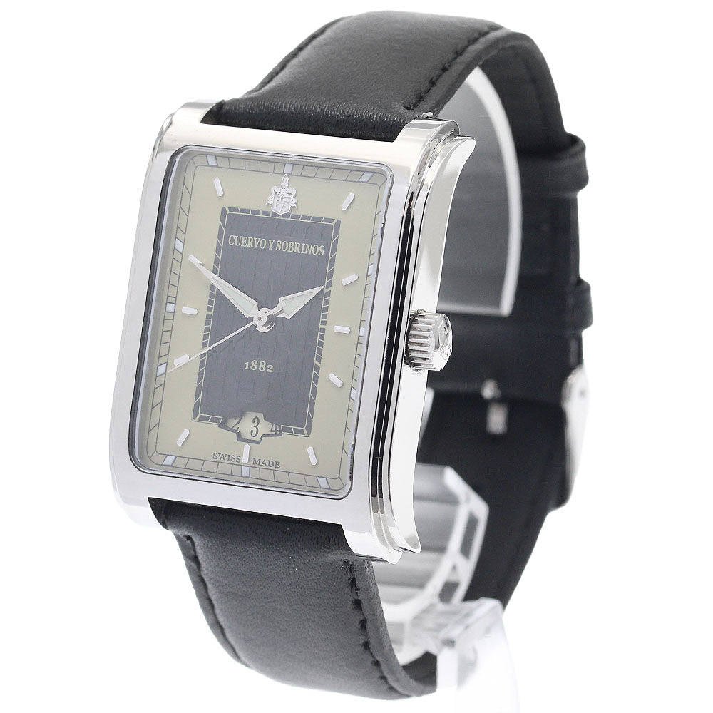 CUERVO Y SOBRINOS Prominente Classico A1015 Date Automatic Men's Watch_943560