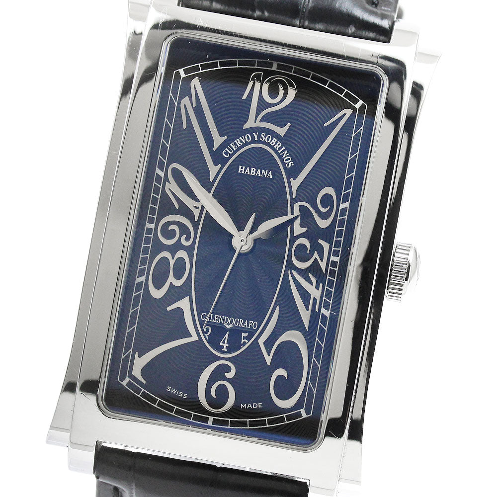 CUERVO Y SOBRINOS Havana Prominente A1012 Date black Dial Automatic Men's Watch_943561