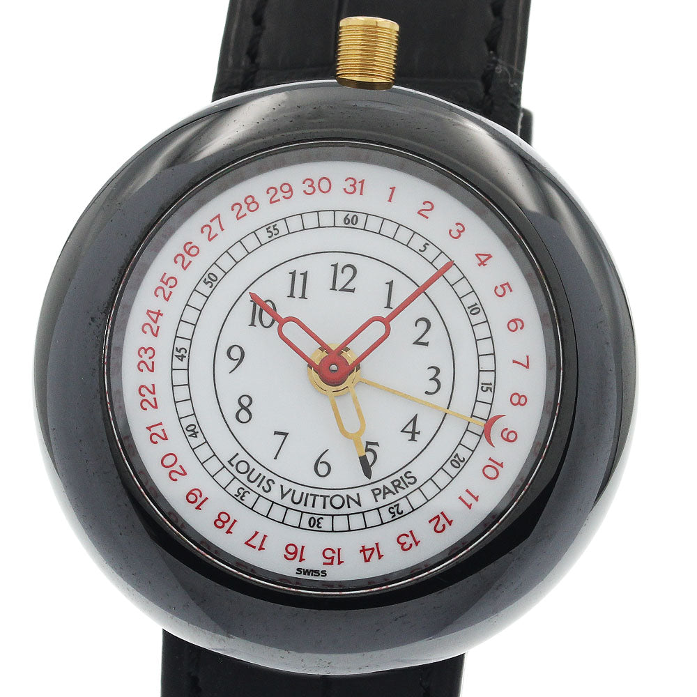 LOUIS VUITTON Monterey LV2 Pointer date alarm white Dial Quartz Men's Watch_943570